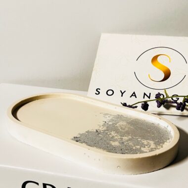 handcrafted Oval tray made from natural material,featuring a minimalist design and a touch of elegance , perfect for home decor.