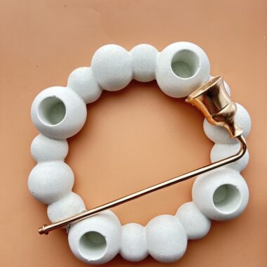 Ring Candle holder 4 big holes