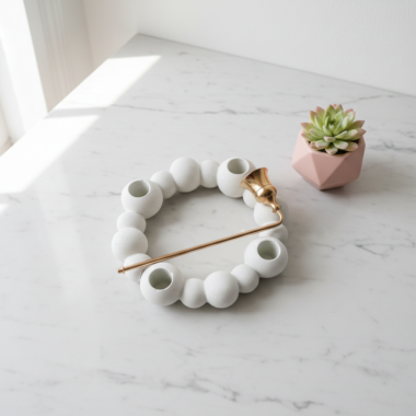 Ring Candle holder 4 big holes